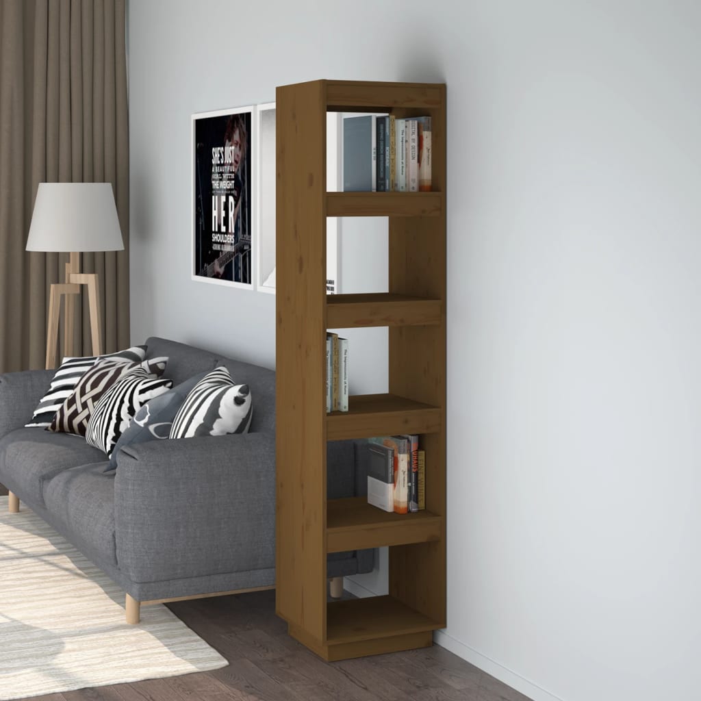 Libreria/Divisorio Ambra 40x35x167 cm in Legno Massello di Pino | homemem39