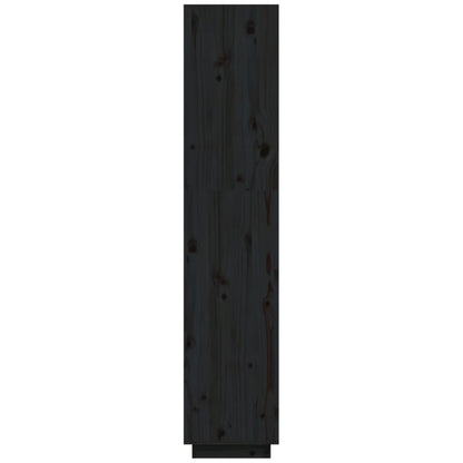Libreria/Divisorio Nero 40x35x167 cm in Legno Massello di Pino | homemem39