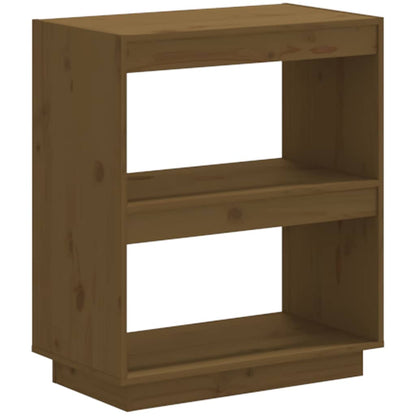 Libreria Marrone Ambra 60x35x71 cm in Legno Massello di Pino