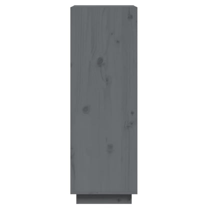 Libreria/Divisorio Grigio 60x35x103cm in Legno Massello di Pino | homemem39