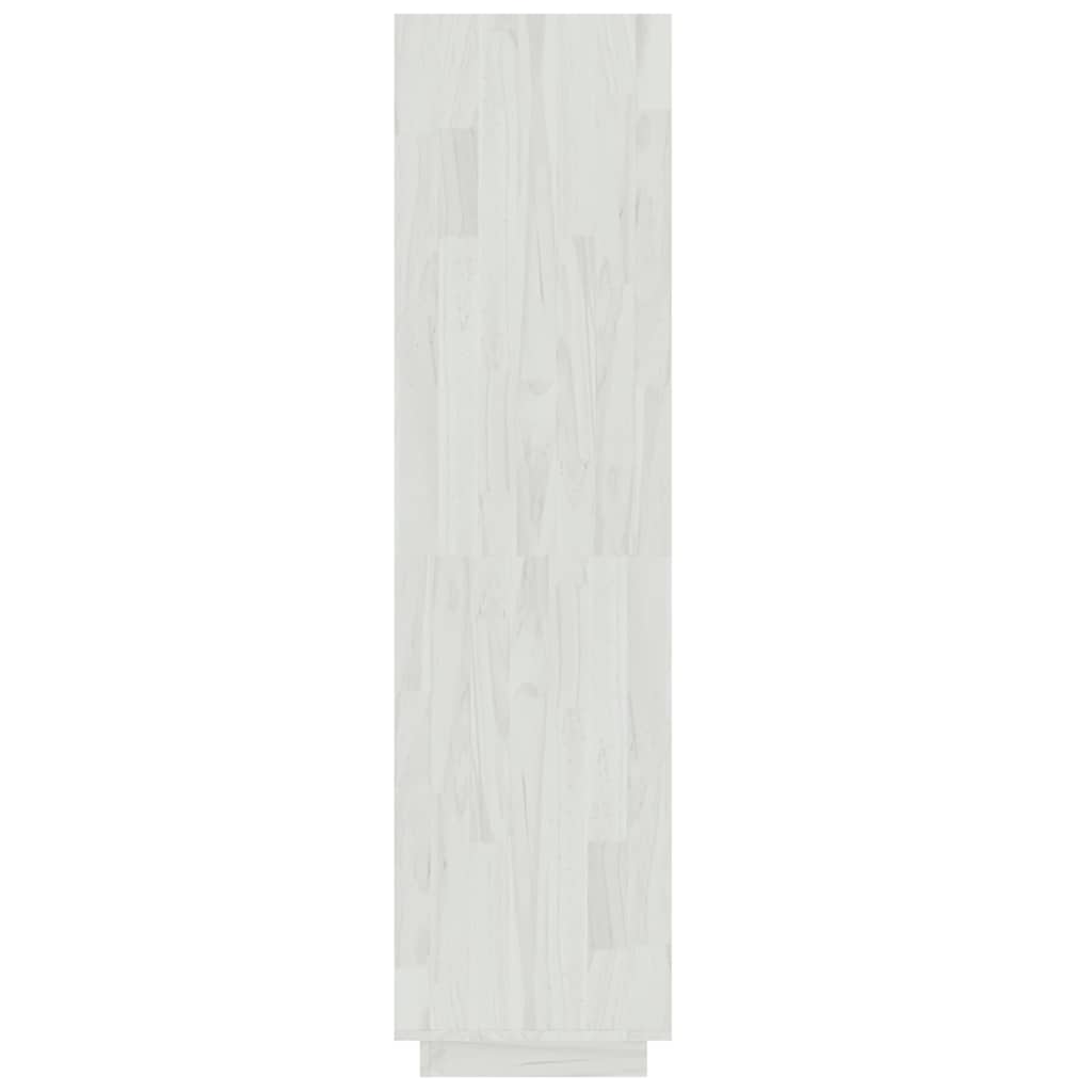 Libreria/Divisorio Bianco 60x35x135 cm Legno Massello di Pino