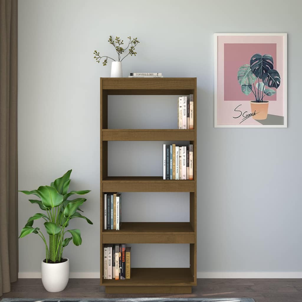 Libreria/Divisorio Ambra 60x35x135 cm in Massello di Pino