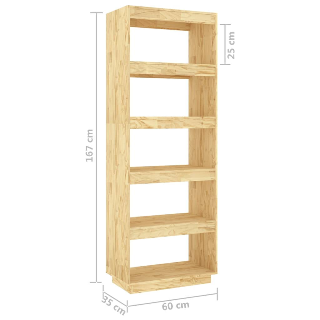 Libreria/Divisorio 60x35x167 cm in Legno Massello di Pino | homemem39