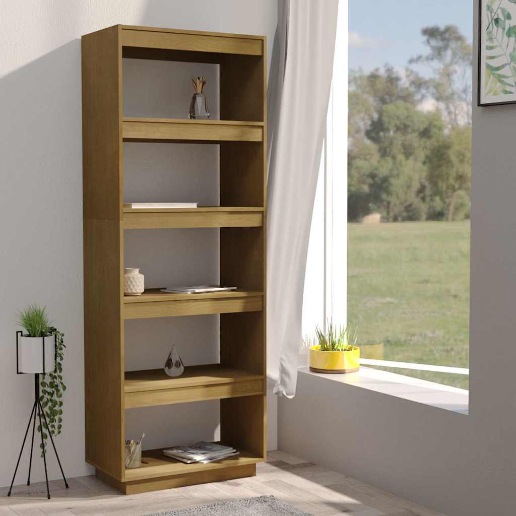 Libreria/Divisorio Ambra 60x35x167 cm in Massello di Pino
