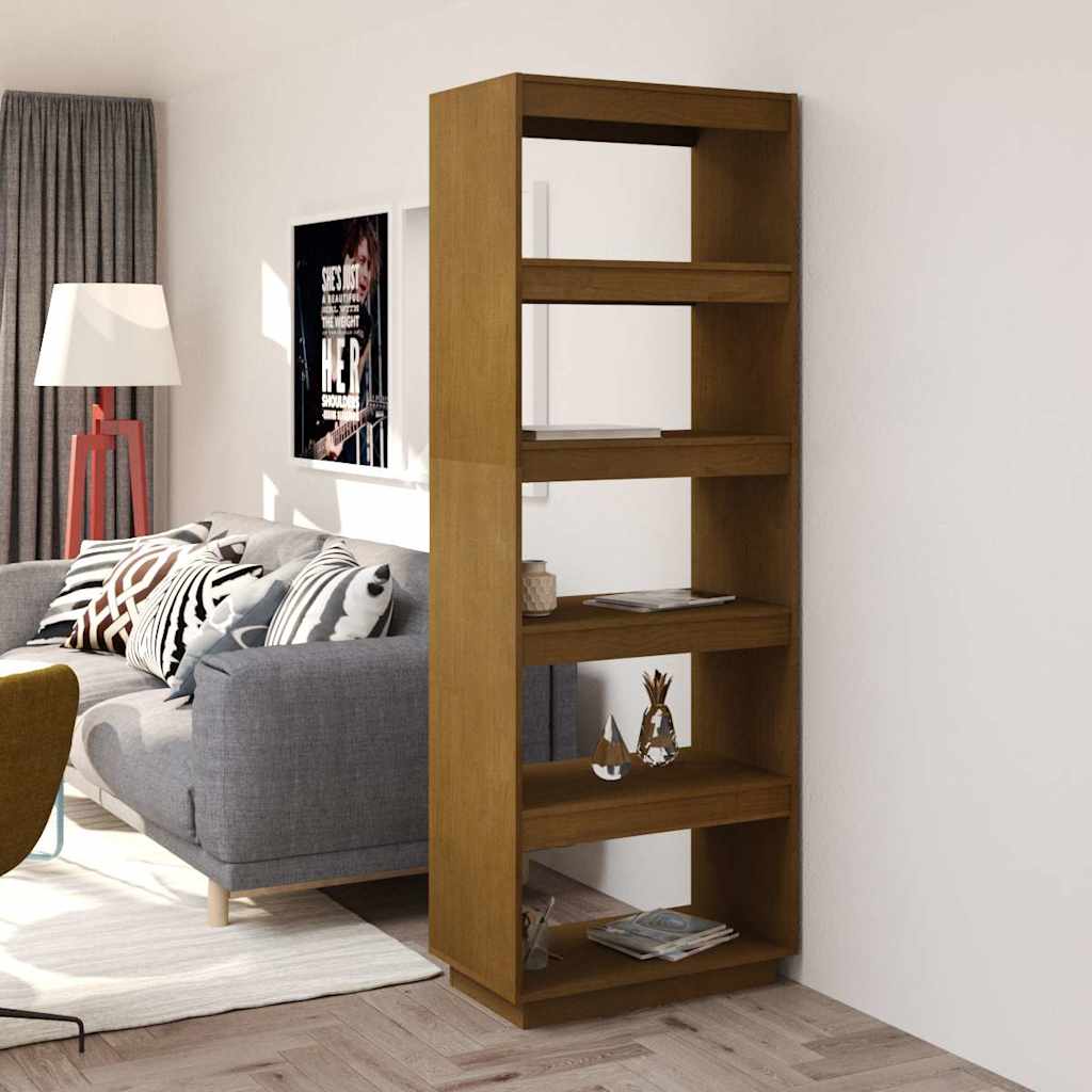 Libreria/Divisorio Ambra 60x35x167 cm in Massello di Pino