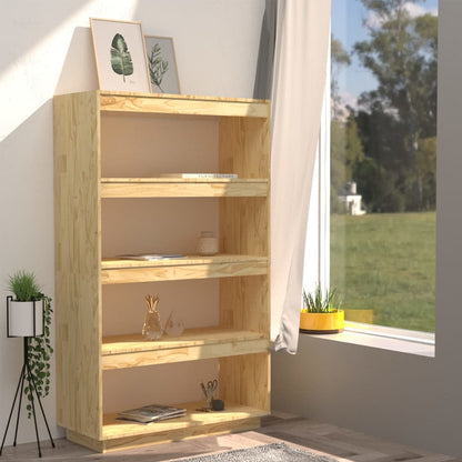 Libreria/Divisorio 80x35x135 cm in Legno Massello di Pino | homemem39