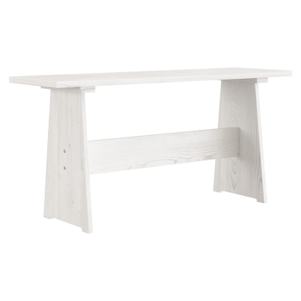 Set da Pranzo 3 pz REINE Bianco in Legno Massello di Pino