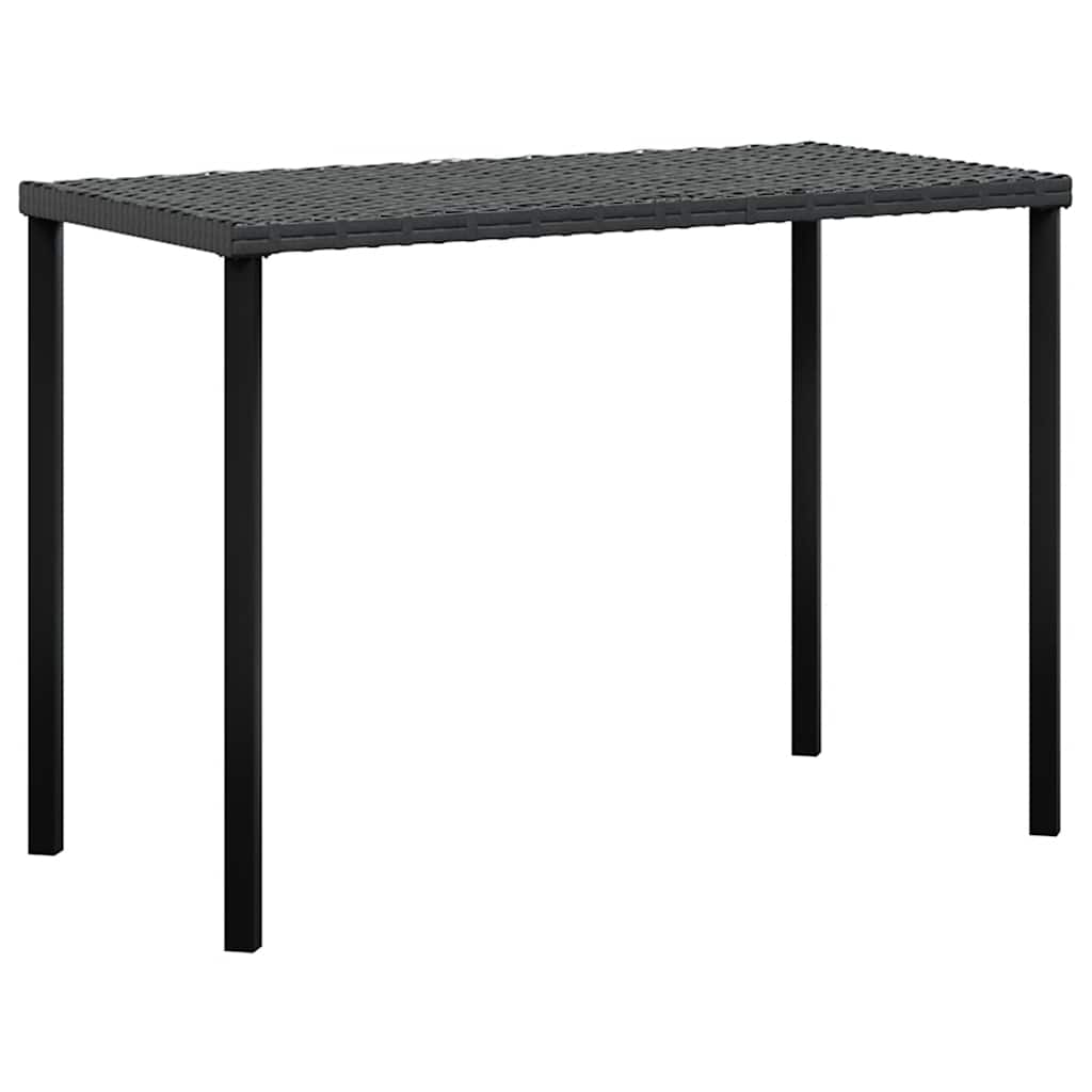 Set Divano a L con Cuscini 5 pz Nero in Polyrattan - homemem39