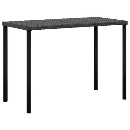 Set Divano a L con Cuscini 5 pz Nero in Polyrattan - homemem39