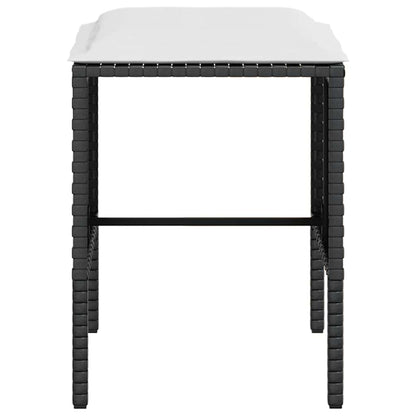 Set Divano a L con Cuscini 5 pz Nero in Polyrattan - homemem39