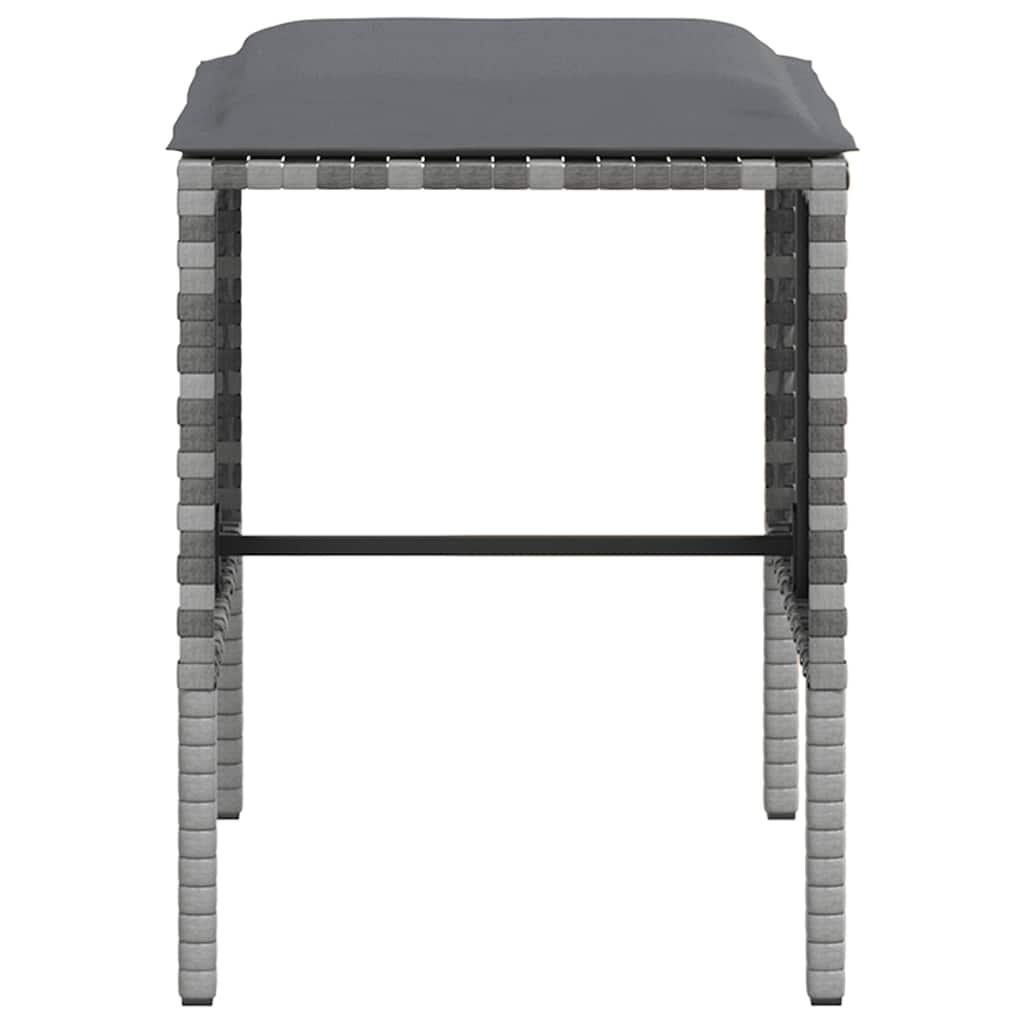 Set Divano a L con Cuscini 5 pz Grigio in Polyrattan | homemem39