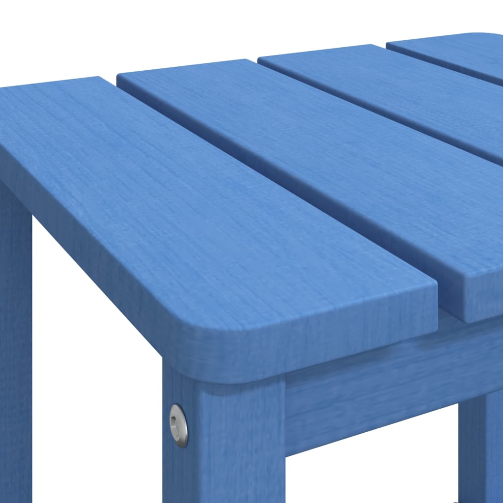 Tavolo da Giardino Adirondack Blu Acqua 38x38x46 cm HDPE - homemem39