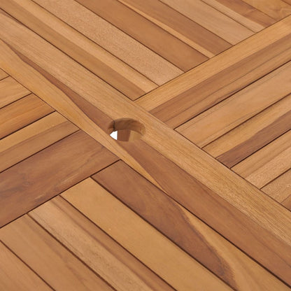 Tavolo Pranzo da Giardino Ø110x110x75 cm Legno Massello di Teak - homemem39