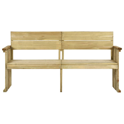 Panchina da Giardino 172 cm in Legno di Pino Impregnato