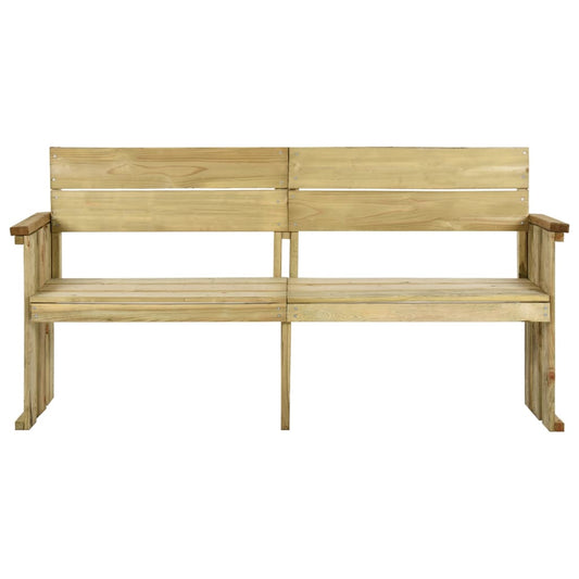 Panchina da Giardino 172 cm in Legno di Pino Impregnato