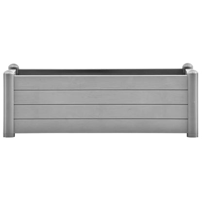 Letto Rialzato da Giardino in PP Grigio Pietra 100x43x35 cm - homemem39