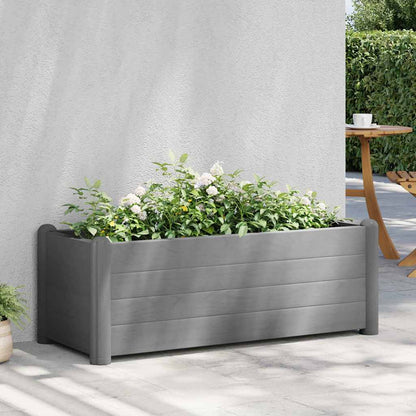 Letto Rialzato da Giardino in PP Grigio Pietra 100x43x35 cm | homemem39
