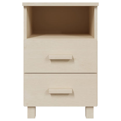 Comodino HAMAR ambra 40x35x62 cm in Legno Massello di Pino