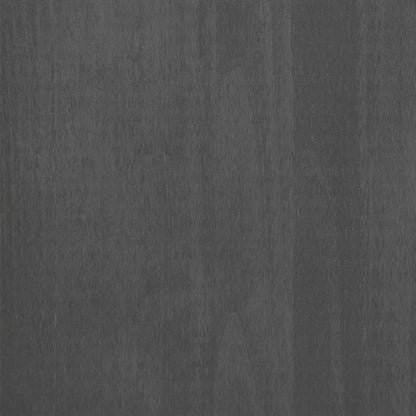 Comodino HAMAR Grigio Scuro 40x35x62 cm Legno Massello di Pino | homemem39