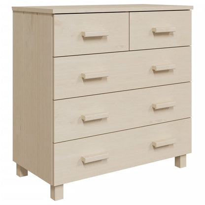 Credenza HAMAR ambra 79x40x80 cm in Legno Massello di Pino - homemem39
