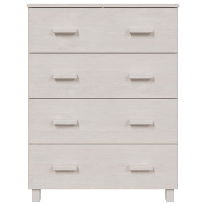 Credenza HAMAR Bianca 79x40x103,5 cm in Legno Massello di Pino - homemem39