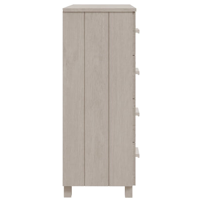 Credenza HAMAR Bianca 79x40x103,5 cm in Legno Massello di Pino - homemem39