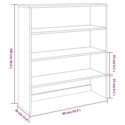 Piano Credenza HAMAR ambra 90x35x100 cm Legno Massello di Pino - homemem39