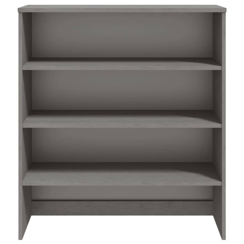 Ripiano per Credenza Grigio Chiaro 90x30x100 cm Legno di Pino - homemem39