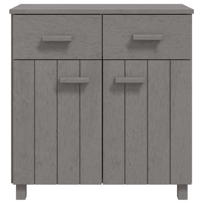 Credenza HAMAR Grigio Chiaro 79x40x80 cm Legno Massello di Pino