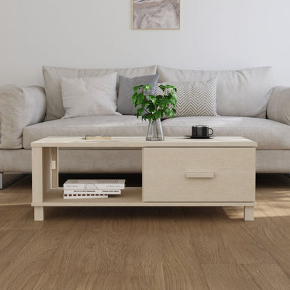 Tavolino HAMAR ambra 100x55x35 cm in Legno Massello di Pino