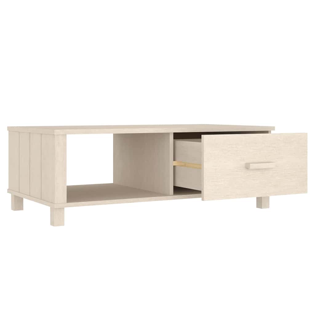 Tavolino HAMAR ambra 100x55x35 cm in Legno Massello di Pino