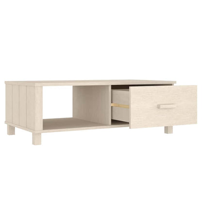 Tavolino HAMAR ambra 100x55x35 cm in Legno Massello di Pino