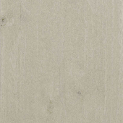 Tavolino HAMAR Bianco 100x55x35 cm in Legno Massello di Pino