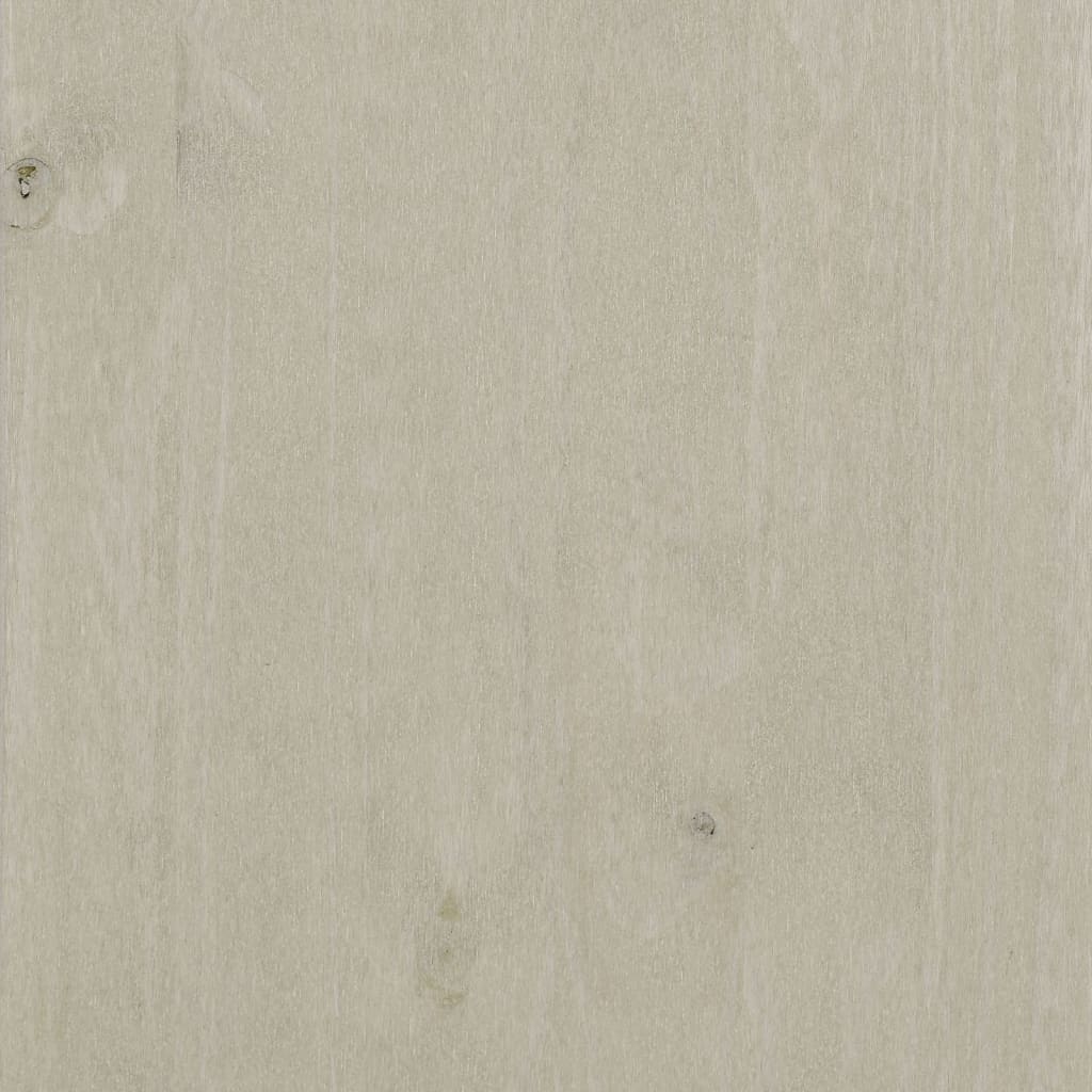 Tavolino da Salotto Bianco 100x55x35 cm Legno Massello di Pino - homemem39