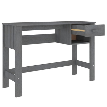 Scrivania HAMAR Grigio Scuro 110x40x75 cm in Legno di Pino - homemem39