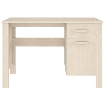 Scrivania HAMAR Miele 113x50x75 cm in Legno Massello di Pino - homemem39