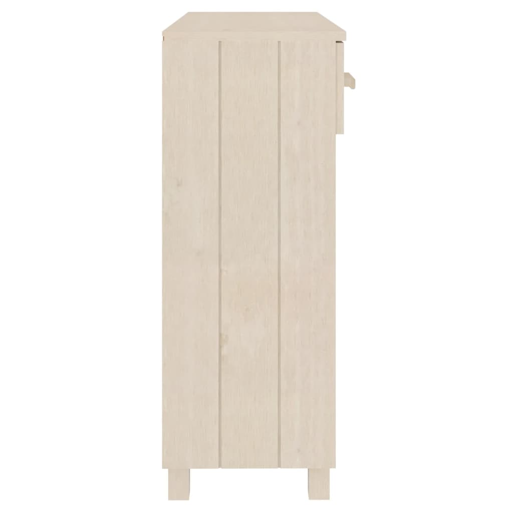 Consolle HAMAR Miele 90x35x90 cm in Legno Massello di Pino - homemem39