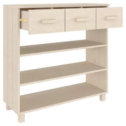 Consolle HAMAR ambra 90x35x90 cm in Legno Massello di Pino