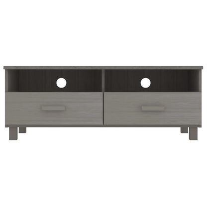 Mobile Porta TV Grigio Chiaro 106x40x40 cm in Massello di Pino - homemem39