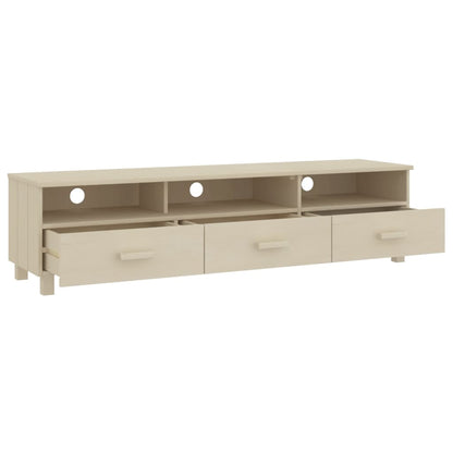 Mobile TV HAMAR ambra 158x40x40 cm in Legno Massello di Pino - homemem39