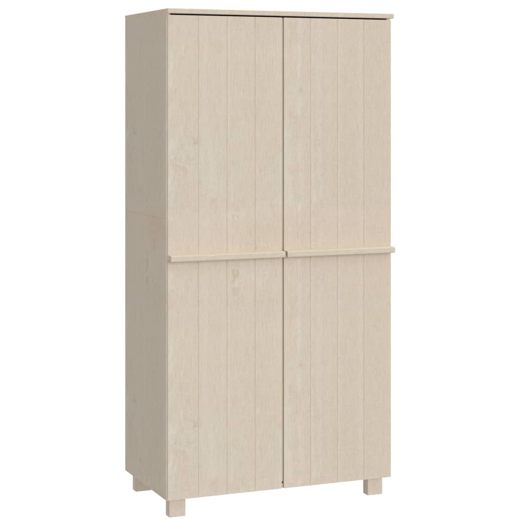 Armadio HAMAR ambra 89x50x180 cm in Legno Massello di Pino - homemem39