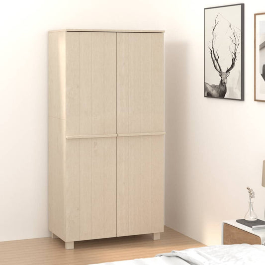 Armadio HAMAR ambra 89x50x180 cm in Legno Massello di Pino - homemem39