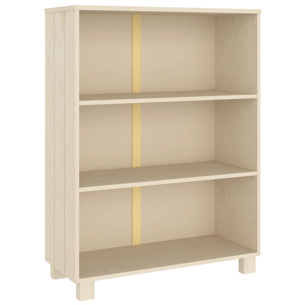 Libreria HAMAR Miele 85x35x112 cm in Legno Massello di Pino - homemem39