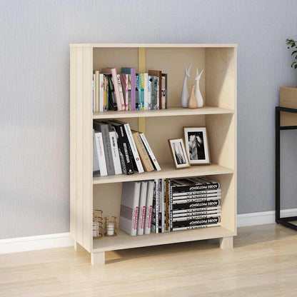 Libreria HAMAR ambra 85x35x112 cm in Legno Massello di Pino