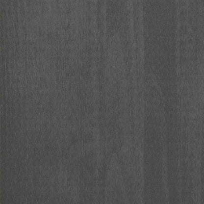 Libreria HAMAR Grigio Scuro 85x35x112 cm Legno Massello di Pino