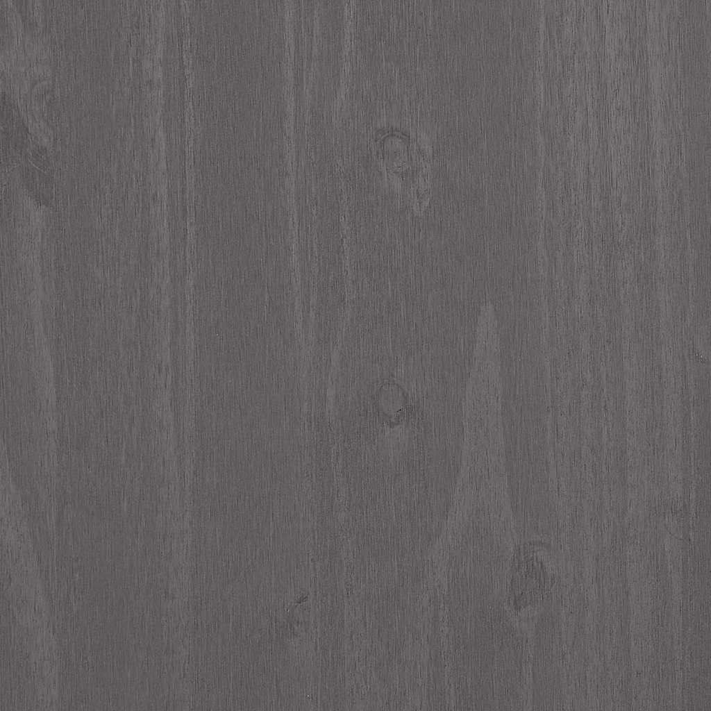 Libreria HAMAR Grigio Chiaro 85x35x112cm Legno Massello di Pino