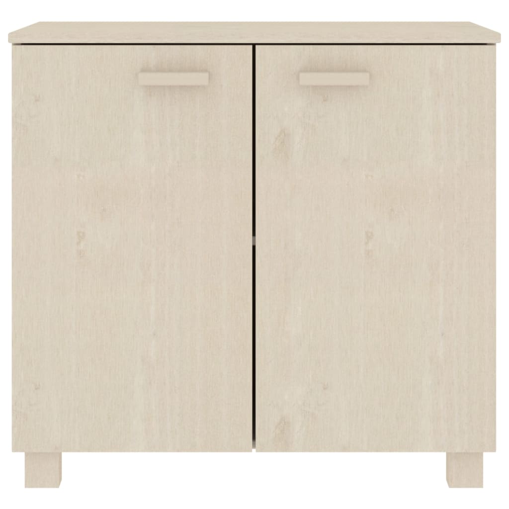 Credenza HAMAR ambra 85x35x80 cm in Legno Massello di Pino