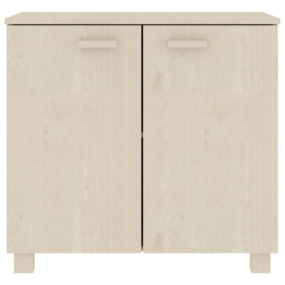 Credenza HAMAR ambra 85x35x80 cm in Legno Massello di Pino