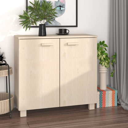 Credenza HAMAR ambra 85x35x80 cm in Legno Massello di Pino