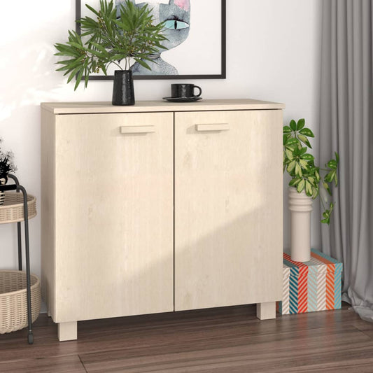 Credenza HAMAR ambra 85x35x80 cm in Legno Massello di Pino